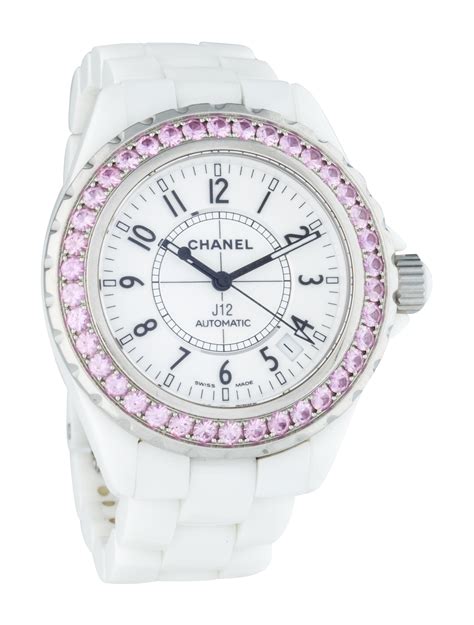 chanel j12 blue sapphire bezel|Chanel new j12 watch price.